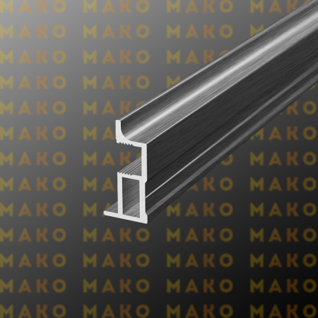 Профиль вертикальный MS164 Серебро браш (A29)